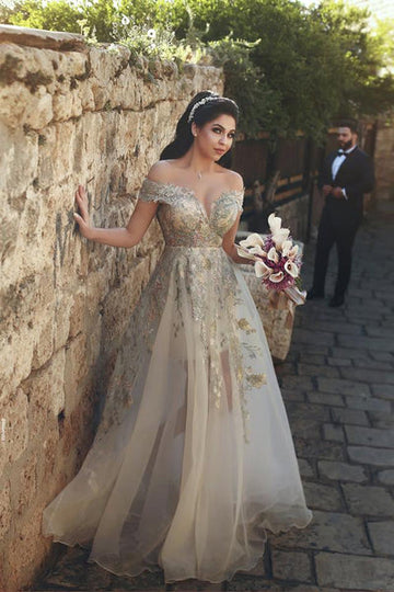 OFF-THE-SHOULDER PROM PARTY GOWNS PROM DRESS HZ1023
